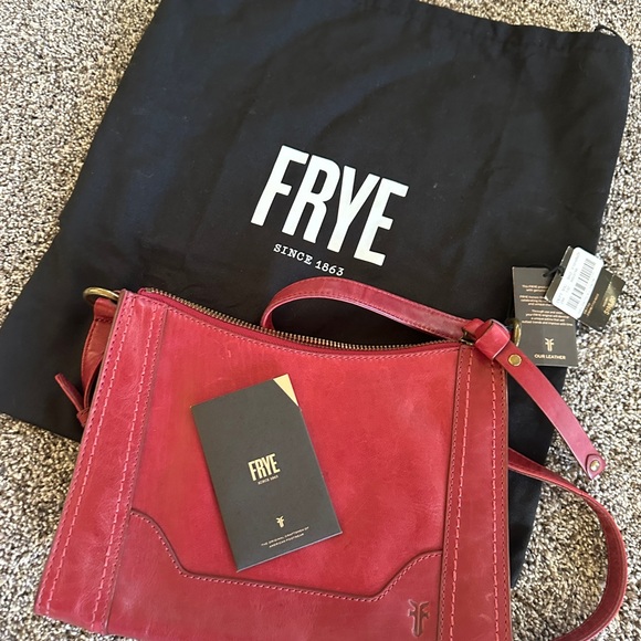 Frye Handbags - Frye (Melissa) Red Leather Crossbody Bag